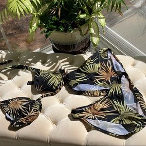 3-piece Jungle Print Bikini [2 Different Bottoms!]